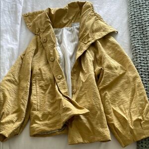 JH Collectibles Yellow Trench Coat Lightweight Utility Style